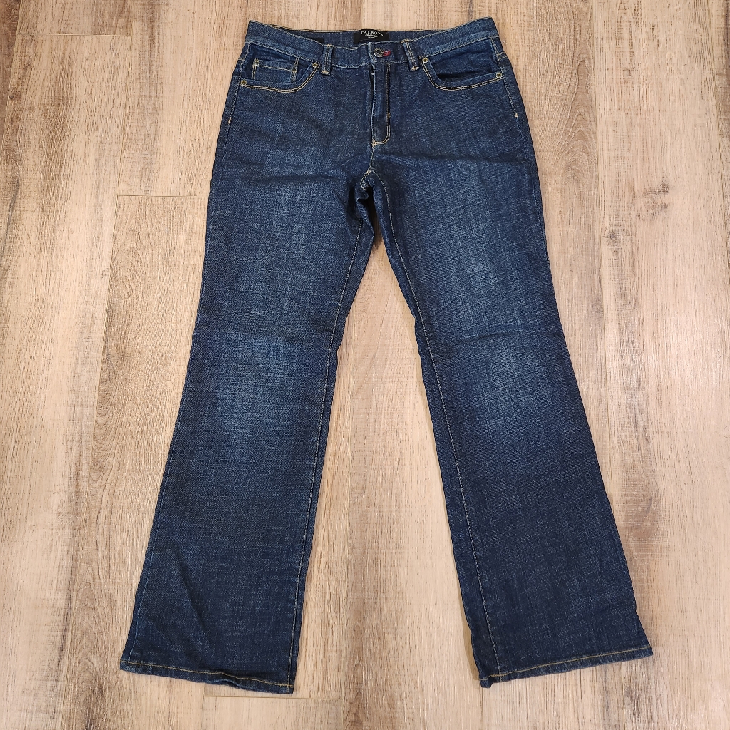 Talbots Petites Bootcut Jeans Womens 4p Dark Wash Stretch Denim 28 Inseam